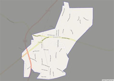 Map of Decaturville town