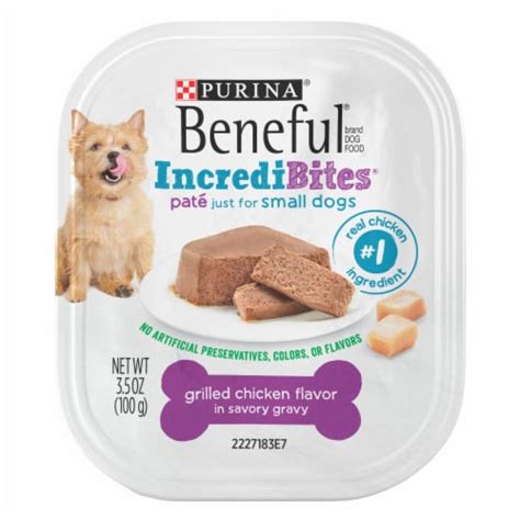 Purina Beneful IncrediBites Pate Wet Dog Food for Small Dogs Grilled ...