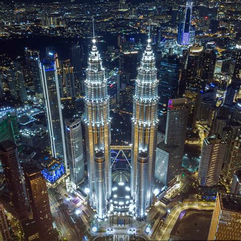 Kuala Lumpur City Centre night view - Travel Off Path