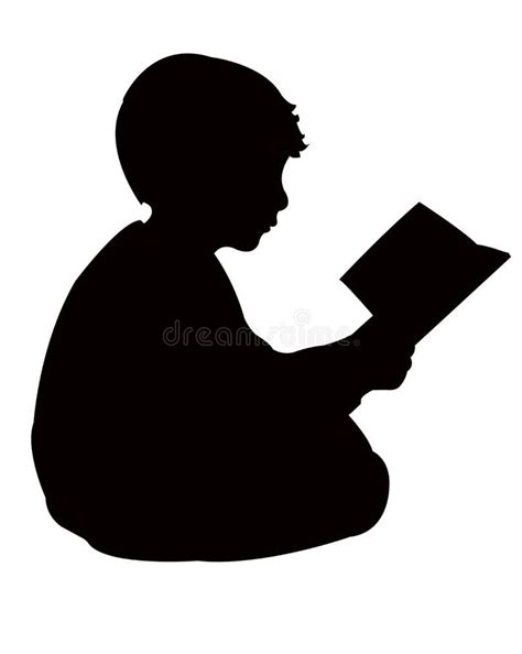 Boy Reading Silhouette Stock Illustrations – 1,071 Boy Reading ...