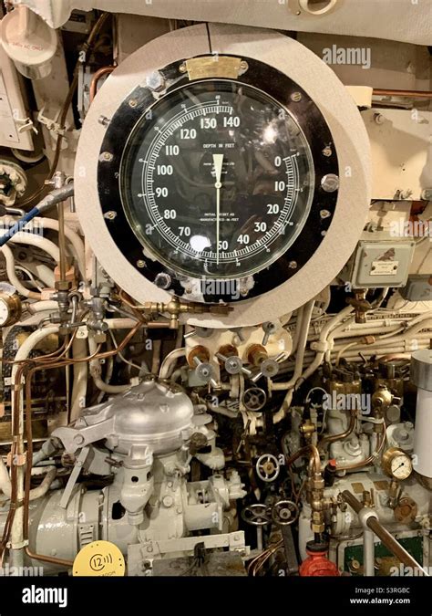 Submarine interior engine room Stock Photo - Alamy