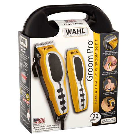 Wahl 79520-3101P Groom Pro Total Body Hair Clipper Grooming Kit, high-carbon ste | eBay