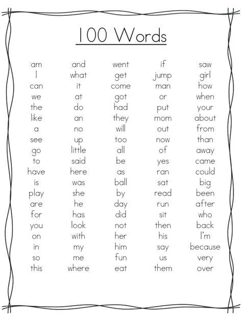 Printable 2Nd Grade Spelling Words