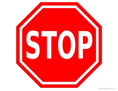 Free Printable Stop Signs, Download Free Printable Stop Signs png images, Free ClipArts on ...