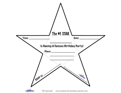 Printable Star Invitations - Coolest Free Printables