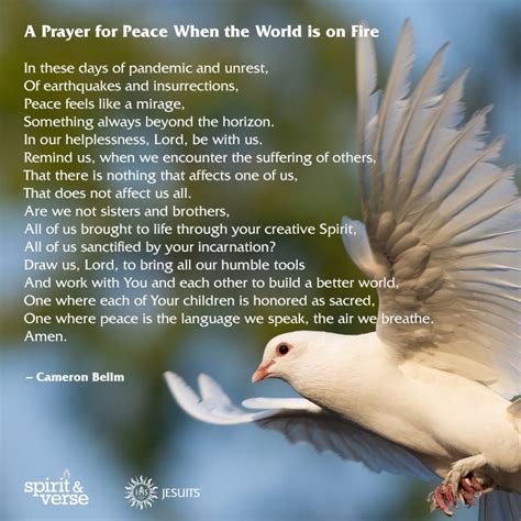 Spirit & Verse: A Prayer for Peace When the World is on Fire - Jesuits.org