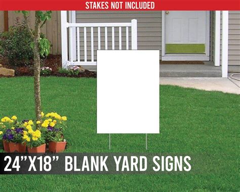 24 X 18 Corrugated Plastic Yard Sign Blanks, Set of 10 - Etsy