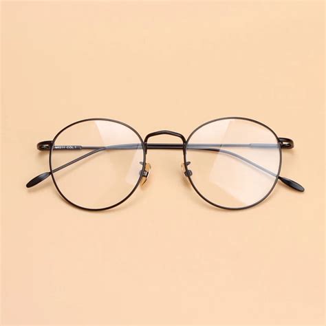 Vintage Unisex Women Retro Round Metal Frame Clear Lens glasses frames Optical spectacles Full ...