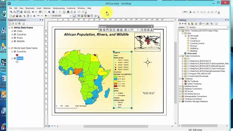 ArcGIS Create A Map Layout - YouTube