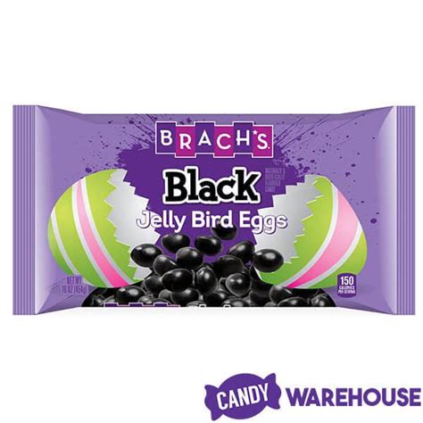 Brach's Black Licorice Jelly Beans: 16-Ounce Bag | Candy Warehouse