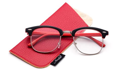 Classic Half Frame Clear Lens Glasses Non Prescription Eyeglasses for Men & for Women - Walmart.com