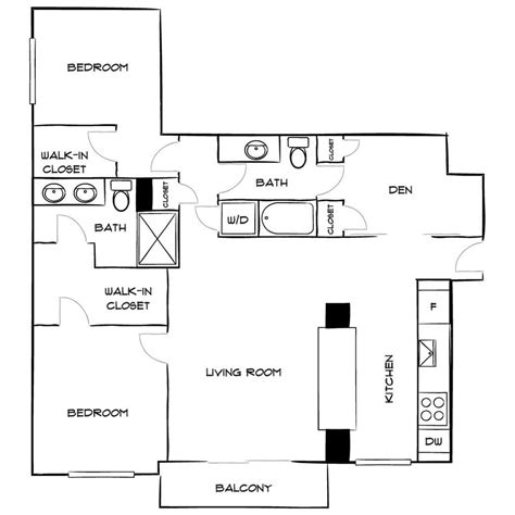 Design 2E | 2 Bed Apartment | The District at Flagler Village