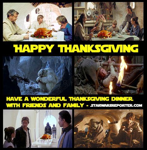 Happy Thanksgiving from starwarsreporter.com | Star wars memes, Star wars, Happy thanksgiving