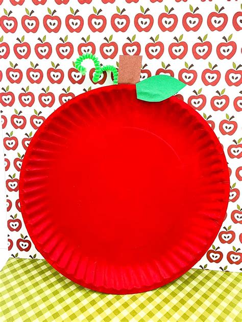 Apple Paper Plate Craft - Kids Activity Zone