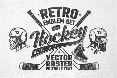 Retro Hockey Logos (45162)