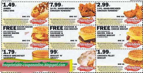 Printable Coupons 2019: Hardees Coupons