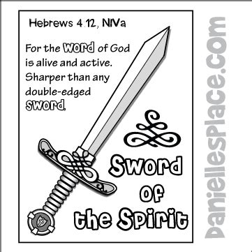 Sword Of The Spirit Bible Coloring Pages