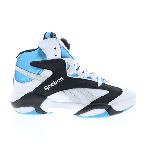 Reebok Shaq Attaq Mens White Leather Lace Up Athletic Basketball Shoes ...