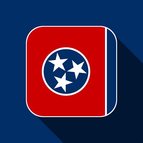 Tennessee state flag. Vector illustration. 15626985 Vector Art at Vecteezy