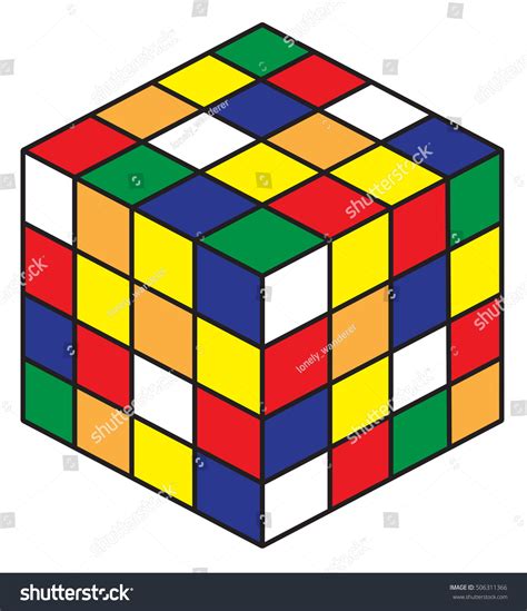 Rubik'S Cube. Vector Illustration. - 506311366 : Shutterstock