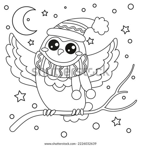 Owl Christmas Coloring Pages: Over 327 Royalty-Free Licensable Stock ...