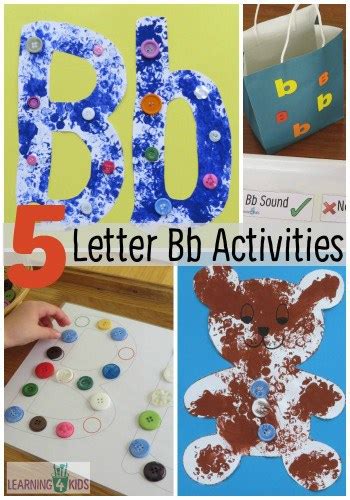 ALPHABET ACTIVITIES - LETTER B ACTIVITIES | Learning 4 Kids