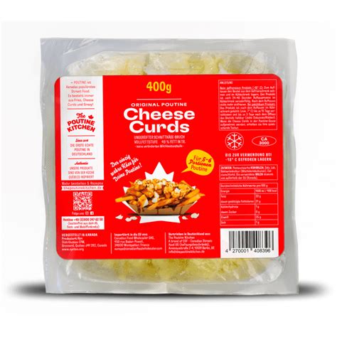 Das Original aus Québec! Echte Cheese Curds für Poutine!