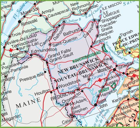 Printable Map Of New Brunswick - Printable Maps