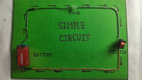 Working model of simple electric circuit,Science project forschool ...