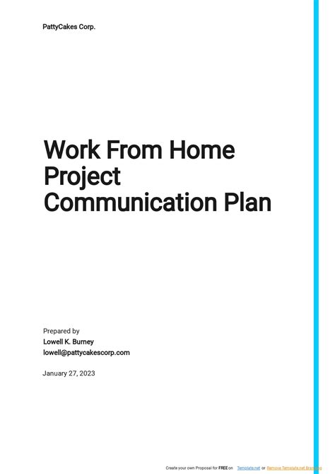 IT Project Communication Plan Template - Google Docs, Word | Template.net