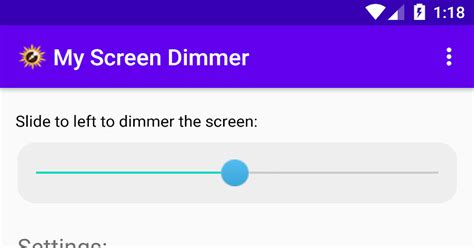 My Screen Dimmer App