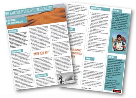 Free Marathon Des Sables training guide now launched