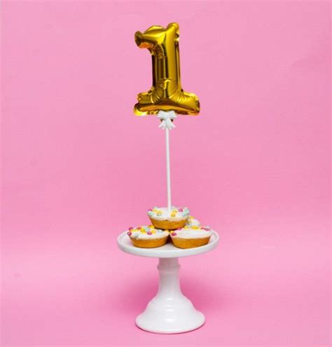 Gold Mini Balloon Number Three Topper | Number cake toppers, Mini balloons, Gold foil balloons