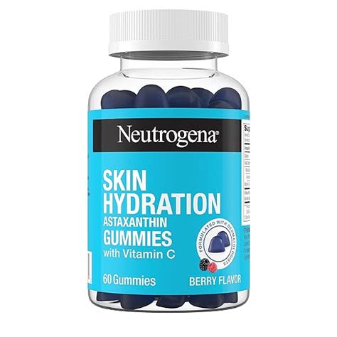 Amazon.com : Neutrogena Skin Hydration Astaxanthin Gummies with Vitamin ...