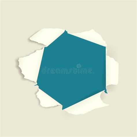 Hole Torn Rip Paper Vector Illustration Background Stock Vector - Illustration of message, hole ...