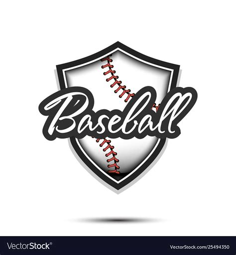 Baseball logo design template Royalty Free Vector Image