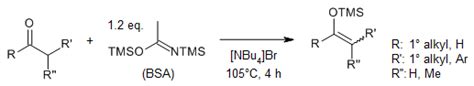 Silyl enol ether synthesis by silylation