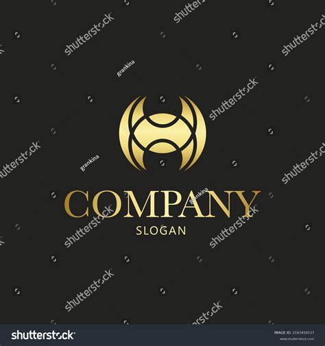 Abstract Logo Design Luxury Gold Black Stock Vector (Royalty Free ...