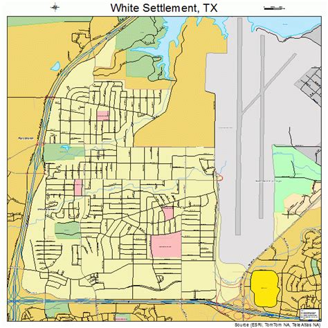 White Settlement Texas Street Map 4878544