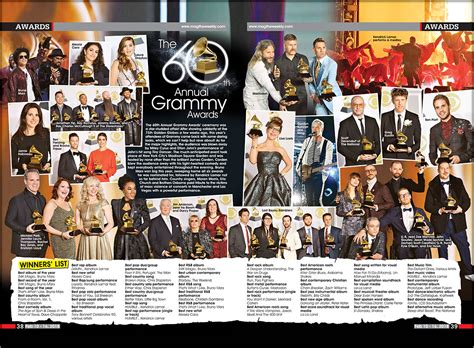 The 60th Annual Grammy Awards | Awards - MAG THE WEEKLY