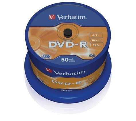 VERBATIM 16x Speed DVD-R Blank DVDs - Pack of 50 Deals | PC World