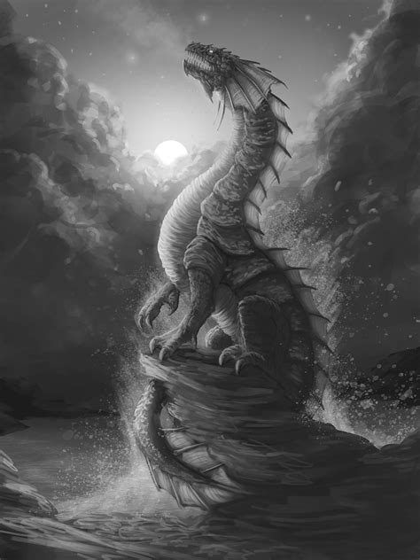 [OC] Xillithi, the Sea Dragon - WIP : r/DnD