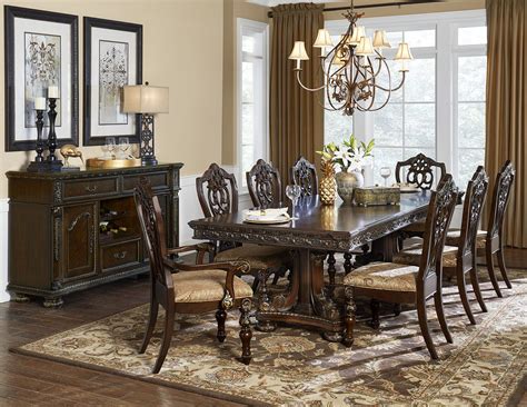 Traditional Dark Cherry Dining Room - Arrow Furniture