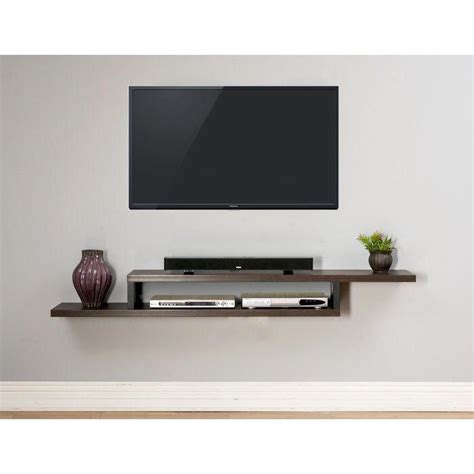 Ascend 60" Asymmetrical Wall Mounted TV Component Shelf # ...