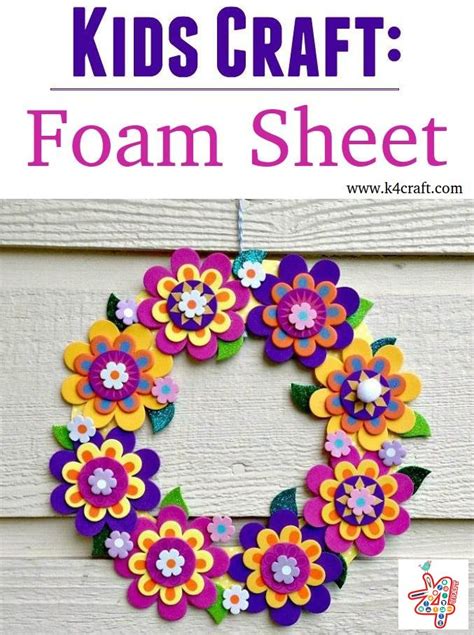 Simple Foam Sheet Craft Ideas - Step by step - K4 Craft