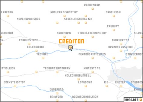 Crediton (United Kingdom) map - nona.net