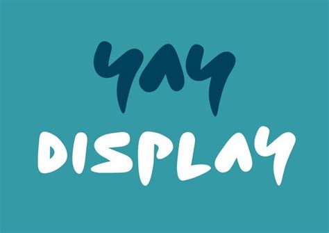 Yay Display Typeface | Typeface, Letterpress font, Funky fonts