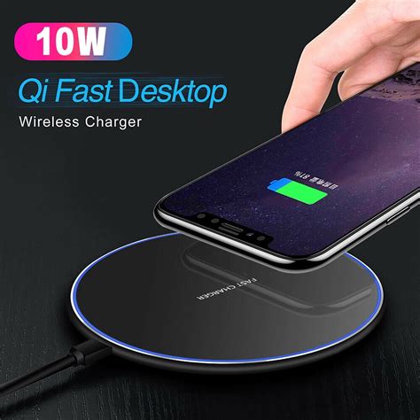 Wireless Charger, Wireless Charging for iPhone 12, 10W Fast Charging Qi Charging Pad Compatible ...