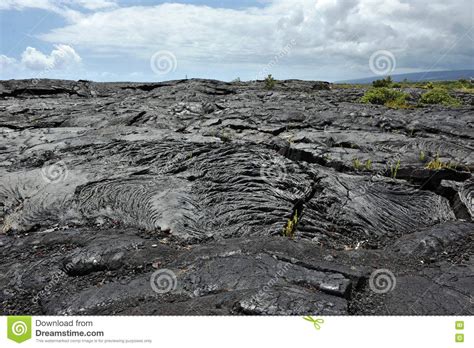 Solidified Pahoehoe Lava Flow, Hawaii Big Island Stock Photo - Image of lava, island: 76753450