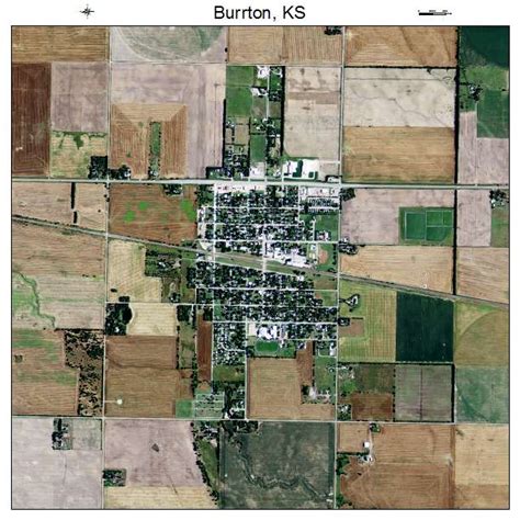 Aerial Photography Map of Burrton, KS Kansas